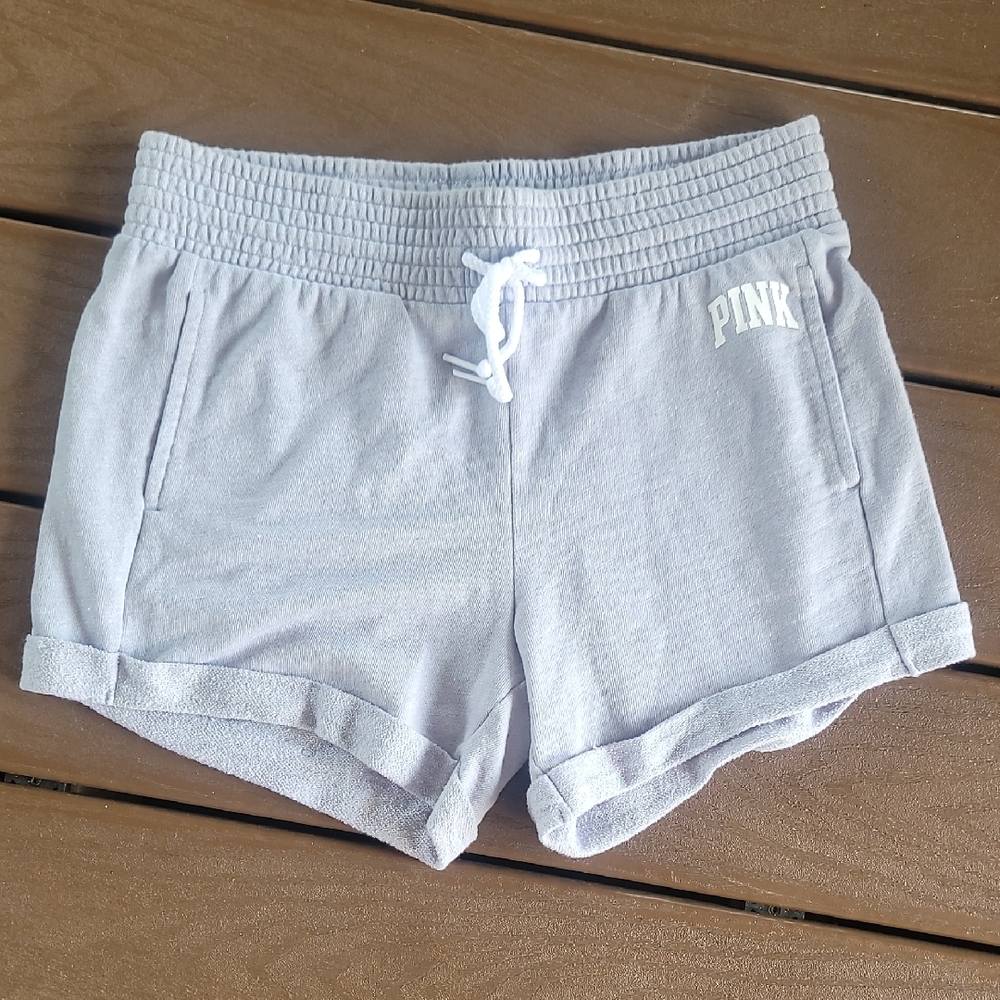 PINK Victoria's Secret Light Gray Athletic Shorts
